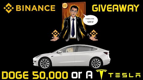 DogeorTesla Binance Giveaway CZ Binance shows appreciation to Elon Musk Tesla and Dogecoin Holders