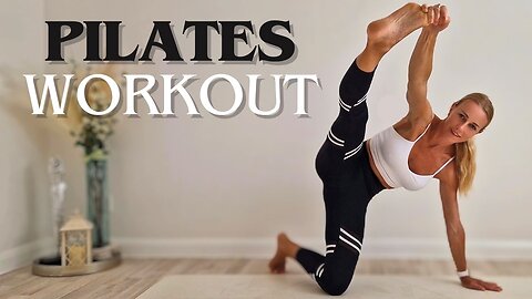 15 MIN PILATES WORKOUT - Full Body Energetic At-home Exercise, Advanced (No Equipment) WORKOUT, Easy