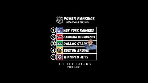 NHL Power Rankings!! #NHL #PowerRankings #Rangers #Canes #Stars #Bruins #NHLJets