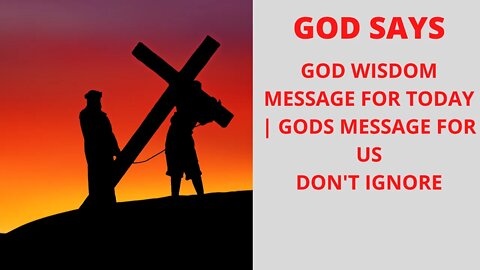 god's urgent message for you | #GodHelps #GodSupport