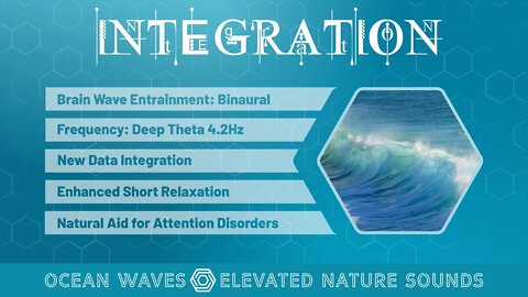 INTEGRATION Ocean Waves Binaural 4.2Hz Super-Learning Relaxation