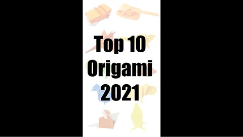 Top 10 Origami - 2021 #shorts