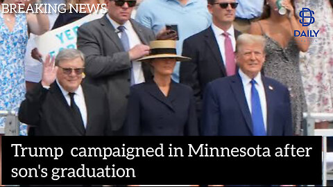Trump campaigns in Minnesota after son's graduation|Latest updates|