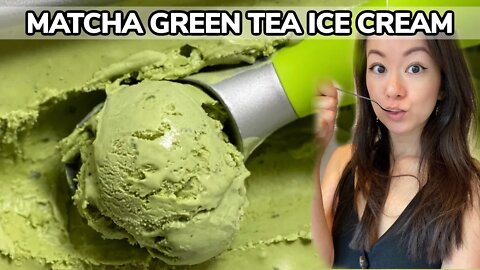 🍨 Matcha Green Tea Ice Cream Recipe 3 Ingredients No Churn !! 绿茶雪糕 | Redmond Mixer | Rack of Lam