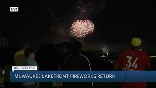 Lakefront firework show returns after two years bringing the city together