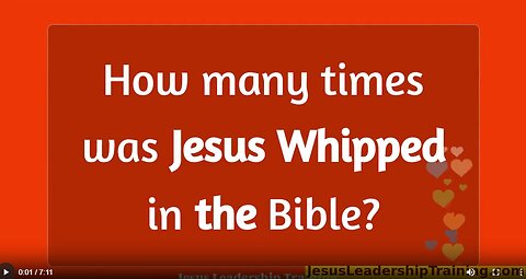 How Many Times Was Jesus Whipped in the Bible?
