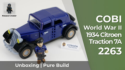 COBI World War II | 2263 --- 1934 Citroen Traction 7A --- unboxing and pure build