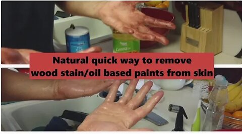 How to remove oil based paint from your hands/brushes naturally