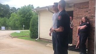 Colorblind Firefighter Sees Color For The First Time