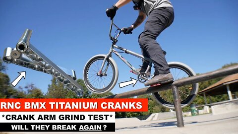 ** WILL THESE TITANIUM CRANKS BREAK TOO ? ** (Rnc Bmx Super Lite Cranks V2)