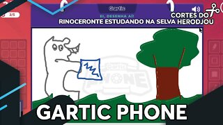 HeroDjou joga Gartic Phone com amigos (telefone sem fio)