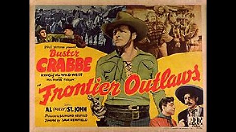 Billy the Kid in Frontier Outlaws - Buster Crabbe