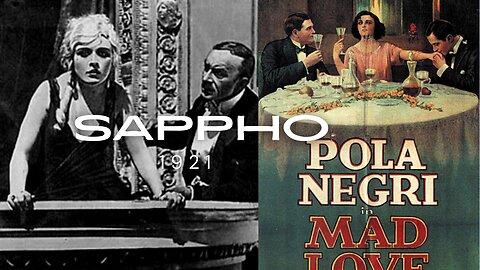 1921 Sappho Mad Love Pola Negri German silent film English subtitles