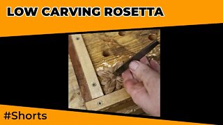 Making a Rosetta Low-relief Carving #shorts #woodwork #carving