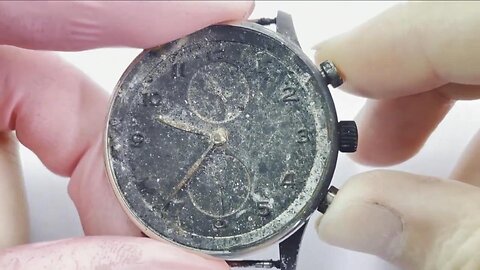 Restoration of the IWC PORTUGIESER watch that has been burned