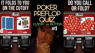 POKER PREFLOP QUIZ CO VS. BUTTON #1 - CALL OR FOLD?