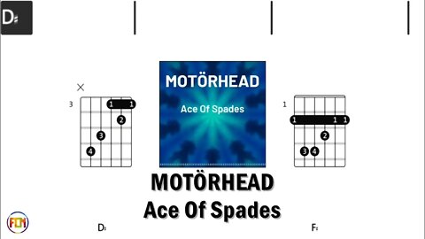 MOTORHEAD Ace Of Spades GUITAR CHORDS & LYRICS