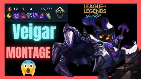 Veigar | 12 kills in 4 minutes | Veigar Best Plays - Wild Rift