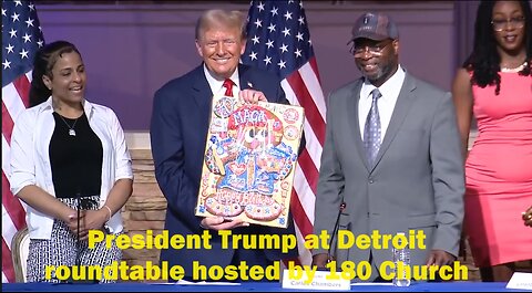 President Trump at Detroit roundtable hosted by 180 Church