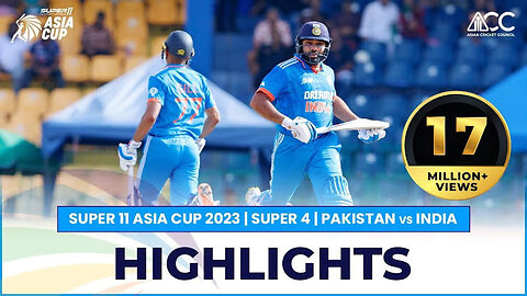 Super11 Asia Cup 2023 | Super 4 | Pakistan vs India | Full Match Highlight #pakistan #india #cricket