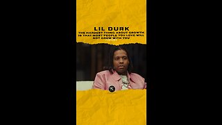 #lildurk The hardest thing about growth is that most ppl u ❤️ wont grow with u🎥 @applemusic