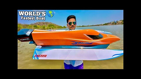 RC Monster Brushless F1 Boat Unboxing & Testing - Chatpat toy TV