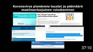 Koronavirus plandemia tausta ja päämäärä maailmanlaajuinen rokottaminen ja uusi maailma