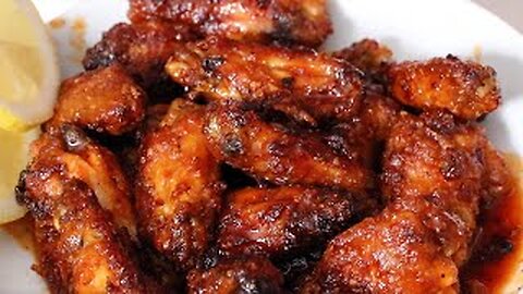Air Fryer Hot Honey Lemon Pepper Chicken Wings | How to Make Crispy Air Fryer Wings