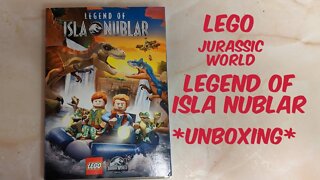 Lego Jurassic World LEGEND OF ISLA NUBLAR DVD *Unboxing*