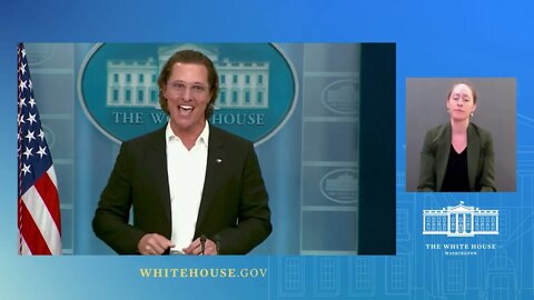 Actor Matthew McConaughey tries to influence gun legislation during White House Press Briefing