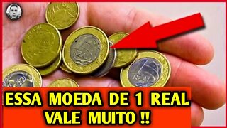 VOCÊ Tem Moeda de 1 REAL ? Ela Pode VALER R$ 7.000 ! #youtube #dicas