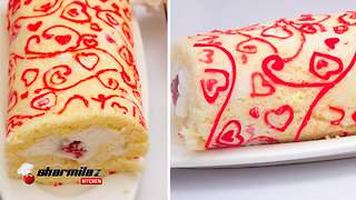 How to make patterned Swiss roll cake