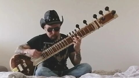 Bon Jovi - Wanted dead or alive (sitar cover)