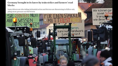 German children follow the farmers’ lead, holding their protests.