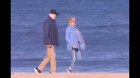 Joe Biden strolls the beach while Americans are being held hostage by Hamas