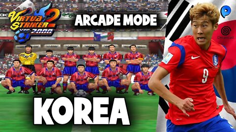 Virtua Striker 2 Ver.2000 - Dreamcast / Arcade Mode - Korea