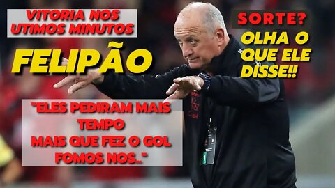 ATHLETICO-PR: Felipão fala sobre o gol no ultimo minuto e explica a vitória | Corte da Coletiva