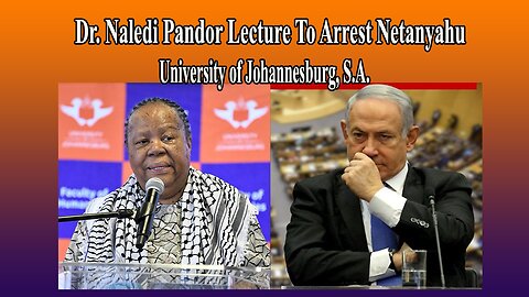 Viral Naledi Pandor Lecture To Arrest Netanyahu Shakes the World!
