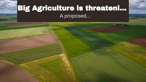 Big Agriculture is threatening rural America's future.