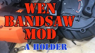 WEN Portable Band Saw - Jerry Rigged Holder - Just so I can Use it for Now
