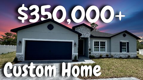 Tour of a $350K Custom Built Home For Sale in Central Florida