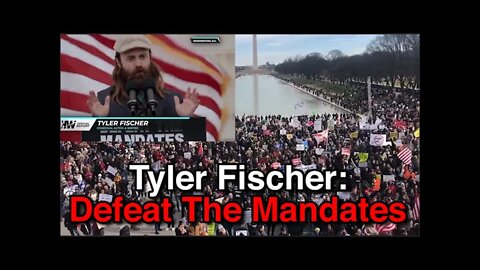 Tyler Fischer does Stand-up at Anti-Mandate Rally in DC