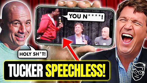 Comedian Calls Tucker The N-Word To His FACE | Tucker's Reaction is PRICELESS, Joe Rogan HOWLING 🤣