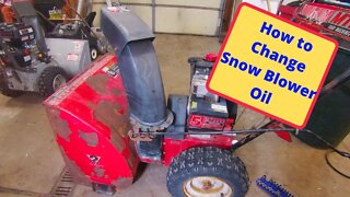 How to Change The Oil On Your Snow Blower!