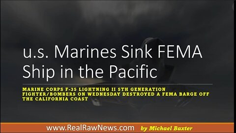 u.s. Marines Sink FEMA Barge in Southern California