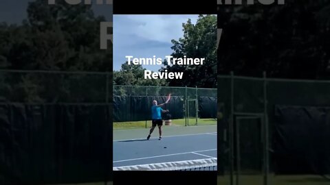 Tennis ball trainer on string rebound action