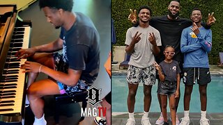 Lebron James Son Bronny Plays Piano While Recovering At Home From Cardiac Arrest! 🙏🏾