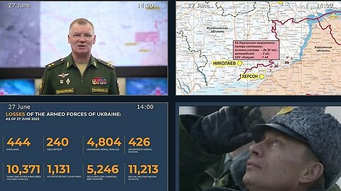 27.06.23 ⚡️Russian Defence Ministry report on the progress of the deNAZIficationMilitaryQperationZ
