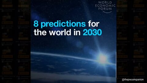 The World Economic Forum's predictions for 2030.