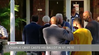 Charlie Crist casts his vote in St. Pete